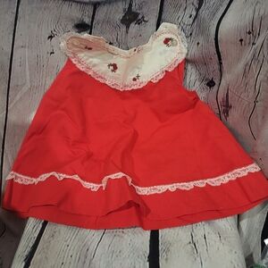 Vintage Infant ed Dress with Lace Trim
